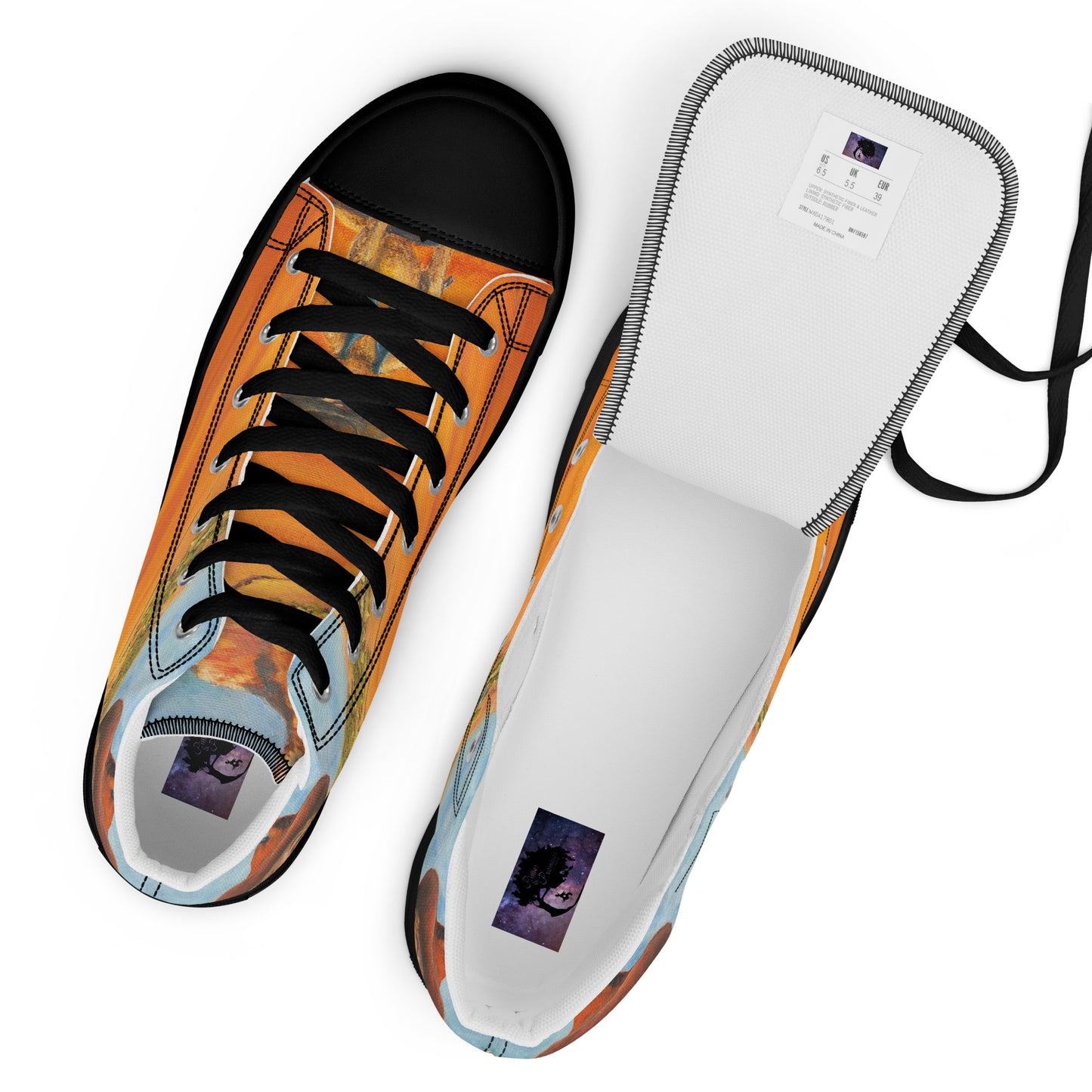 Shoes - Women’s Hightop Canvas - Everett the Sharpshooter