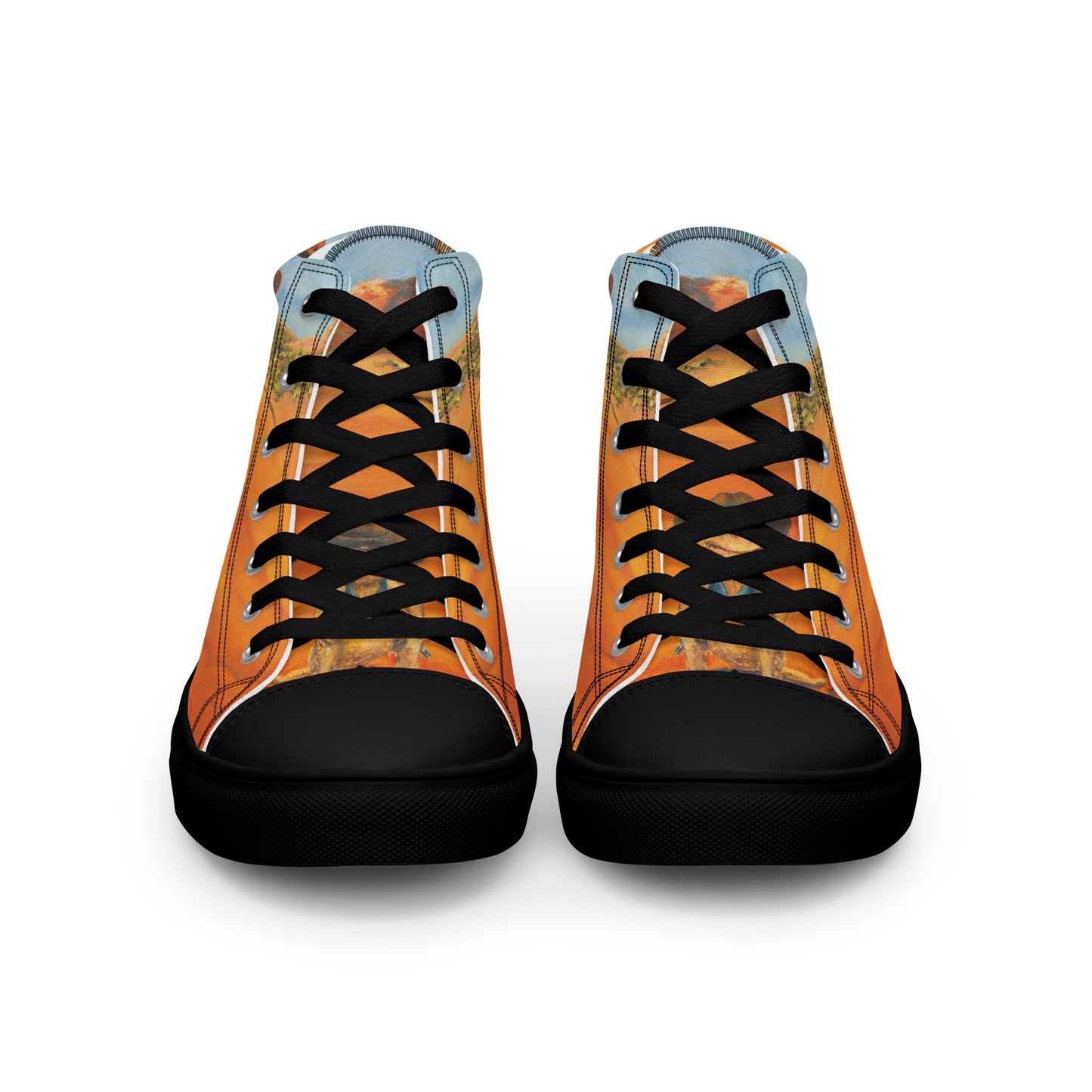 Shoes - Women’s Hightop Canvas - Everett the Sharpshooter