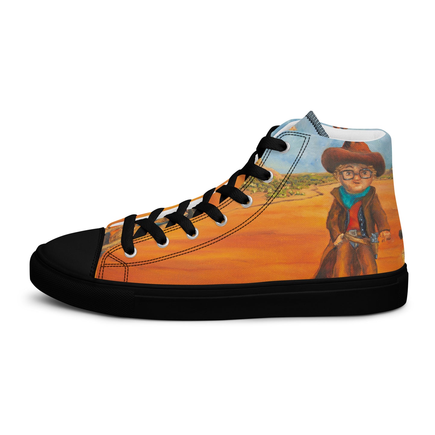 Shoes - Women’s Hightop Canvas - Everett the Sharpshooter