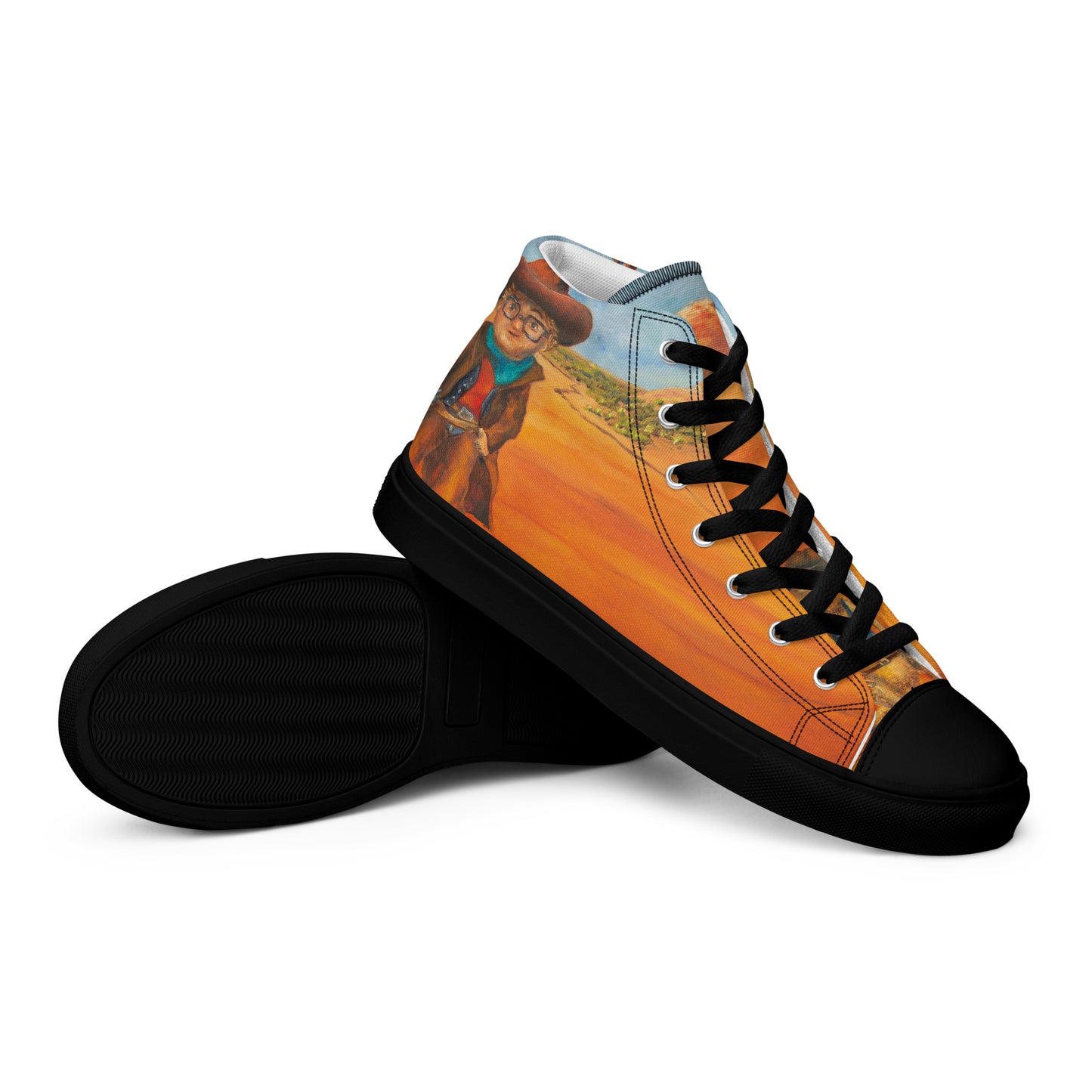 Shoes - Women’s Hightop Canvas - Everett the Sharpshooter