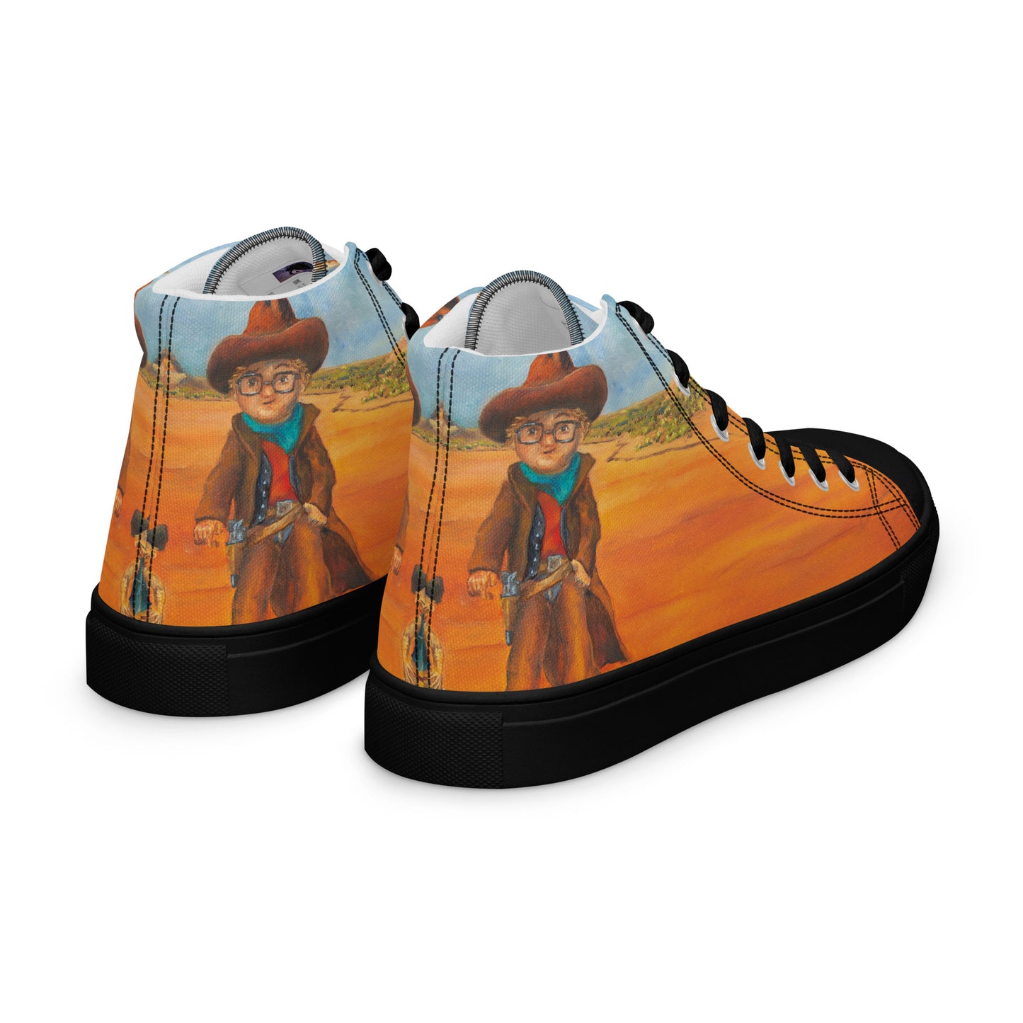 Shoes - Women’s Hightop Canvas - Everett the Sharpshooter