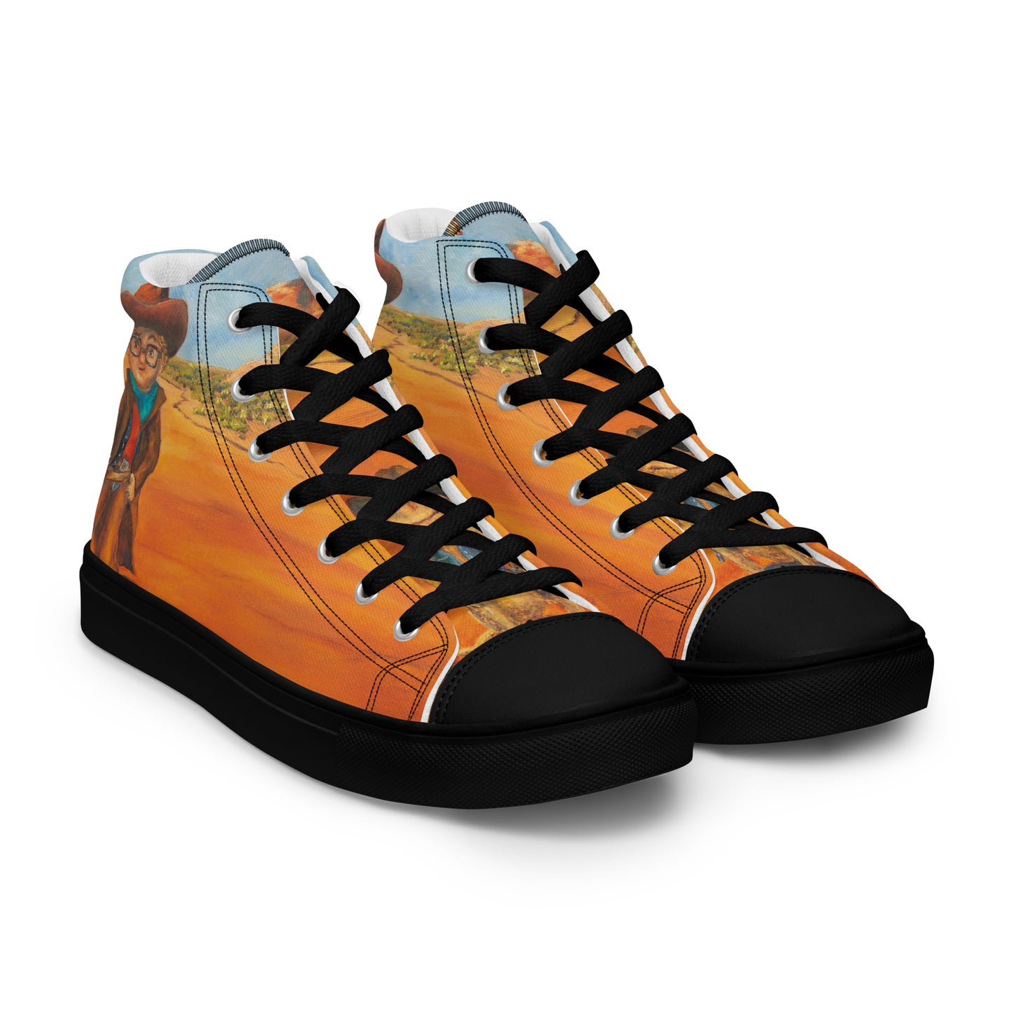 Shoes - Women’s Hightop Canvas - Everett the Sharpshooter