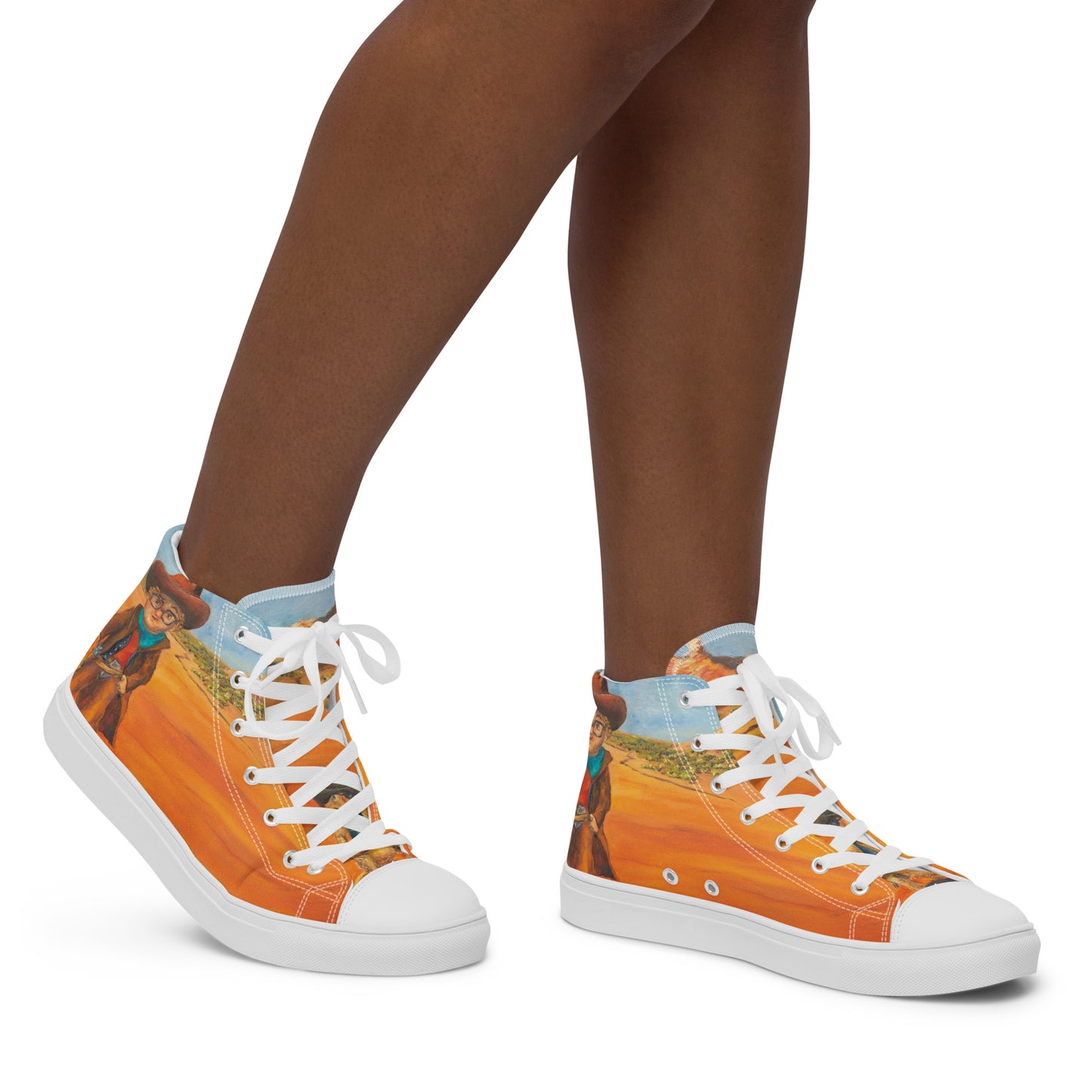 Shoes - Women’s Hightop Canvas - Everett the Sharpshooter