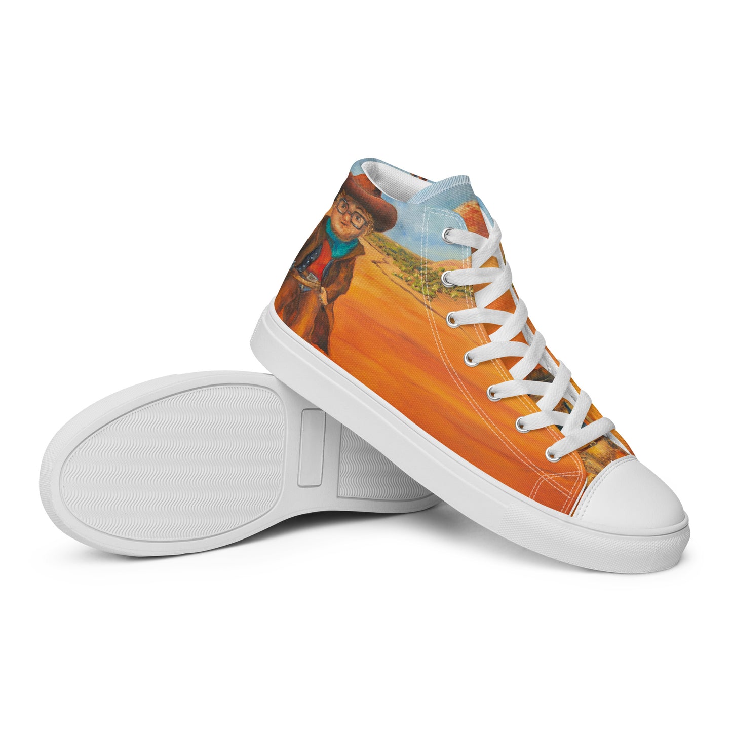 Shoes - Women’s Hightop Canvas - Everett the Sharpshooter