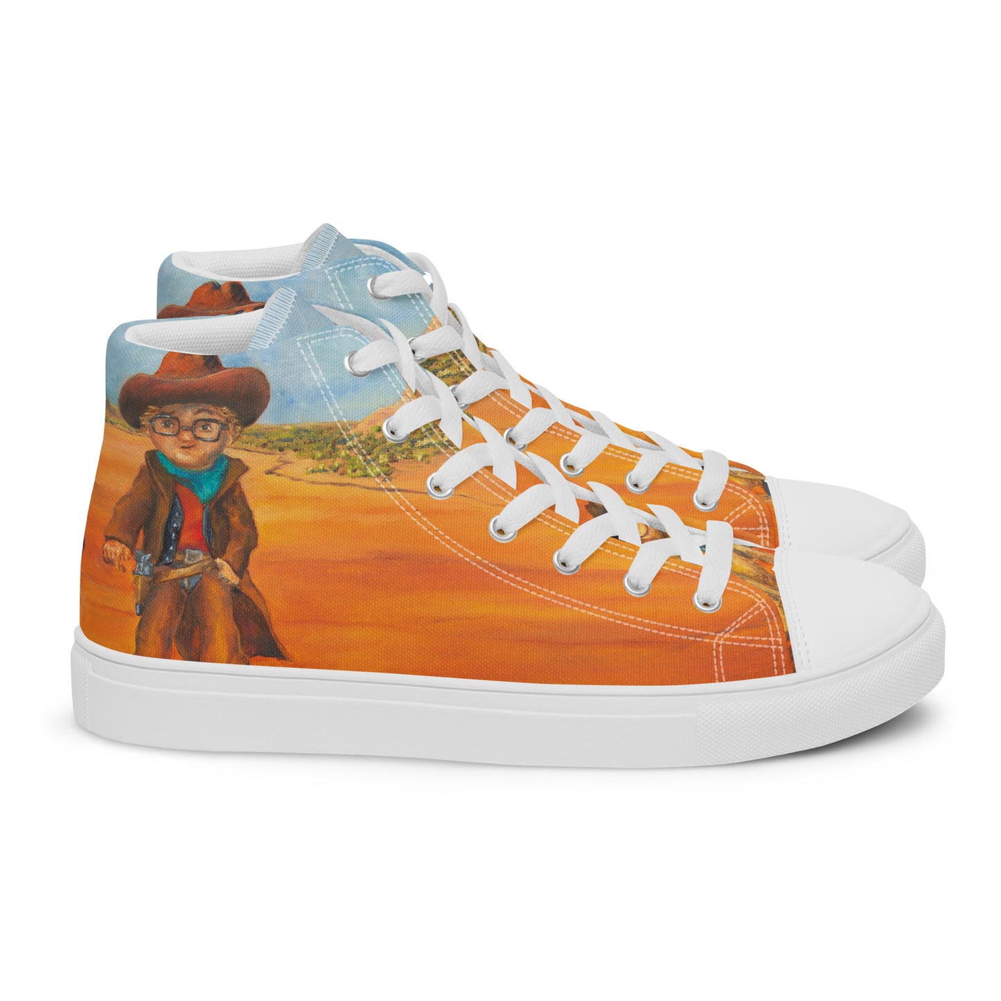 Shoes - Women’s Hightop Canvas - Everett the Sharpshooter