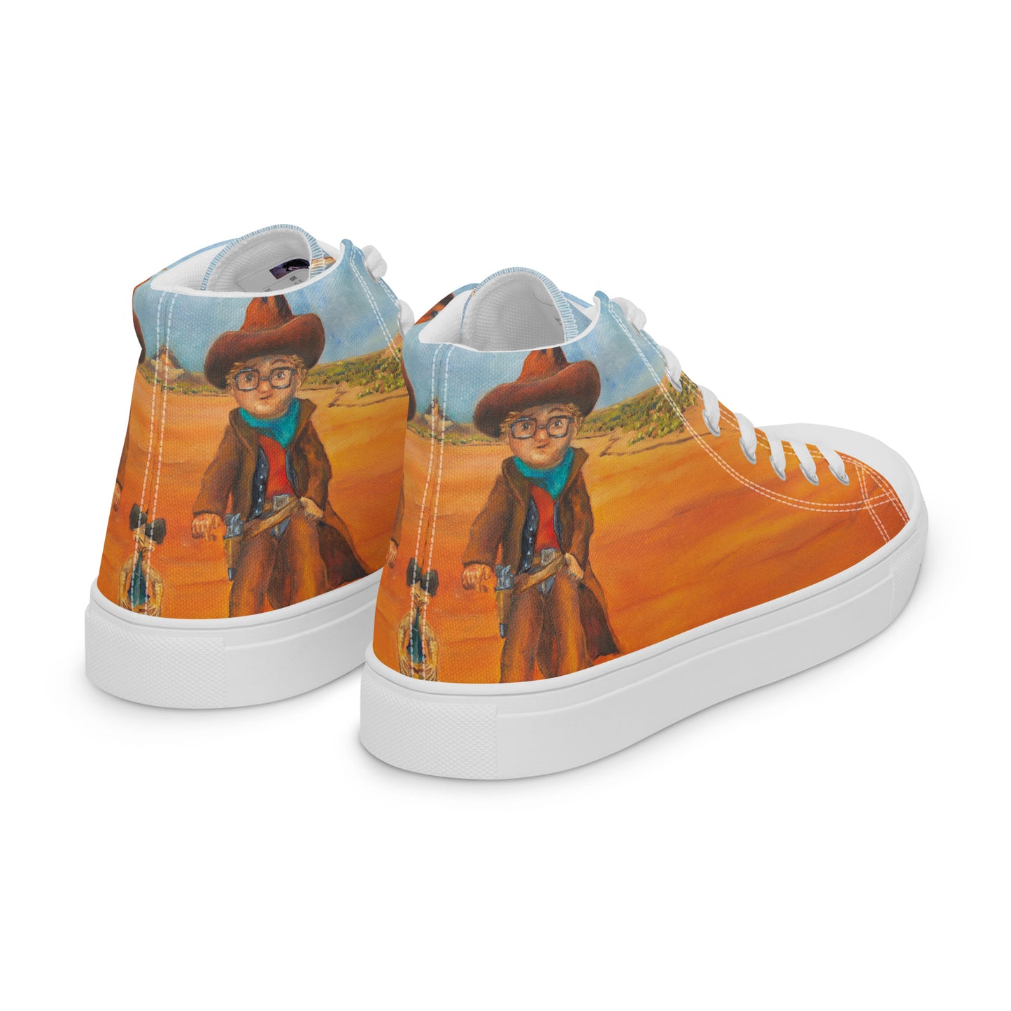 Shoes - Women’s Hightop Canvas - Everett the Sharpshooter
