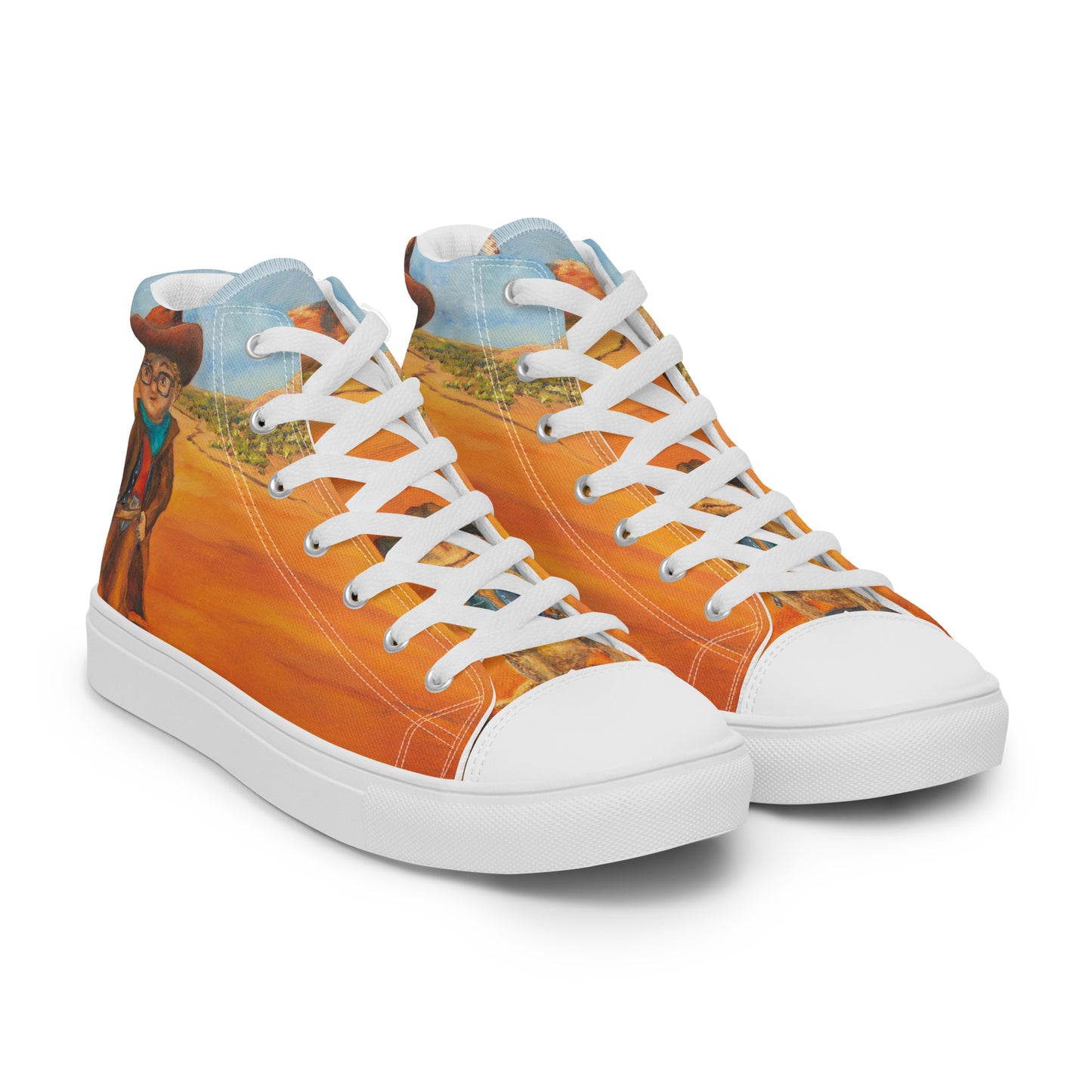 Shoes - Women’s Hightop Canvas - Everett the Sharpshooter