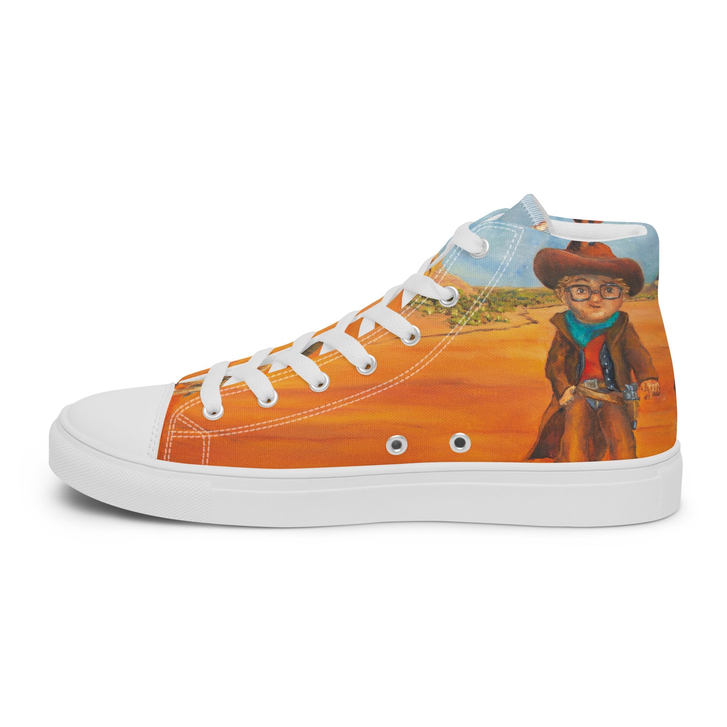 Shoes - Women’s Hightop Canvas - Everett the Sharpshooter