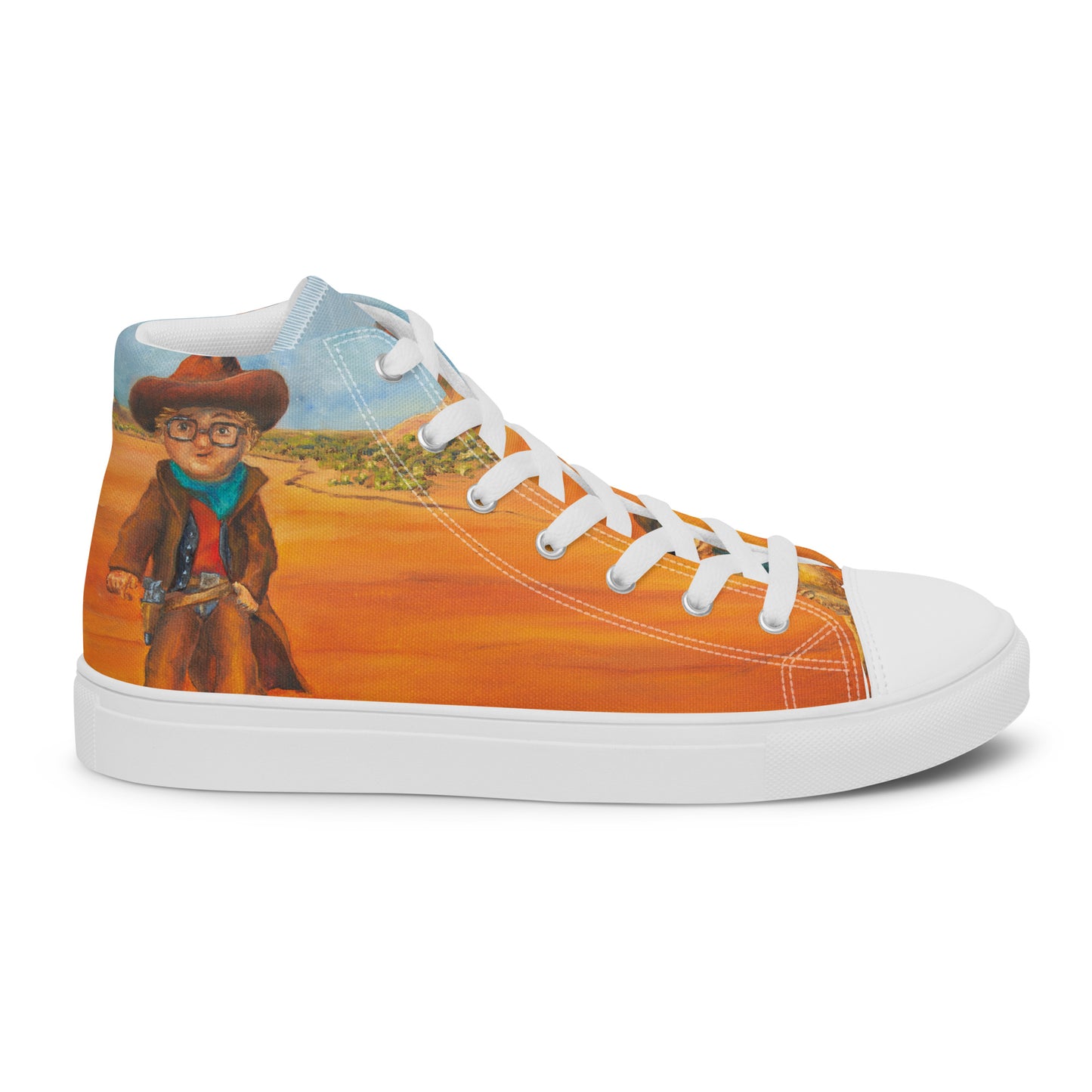 Shoes - Women’s Hightop Canvas - Everett the Sharpshooter