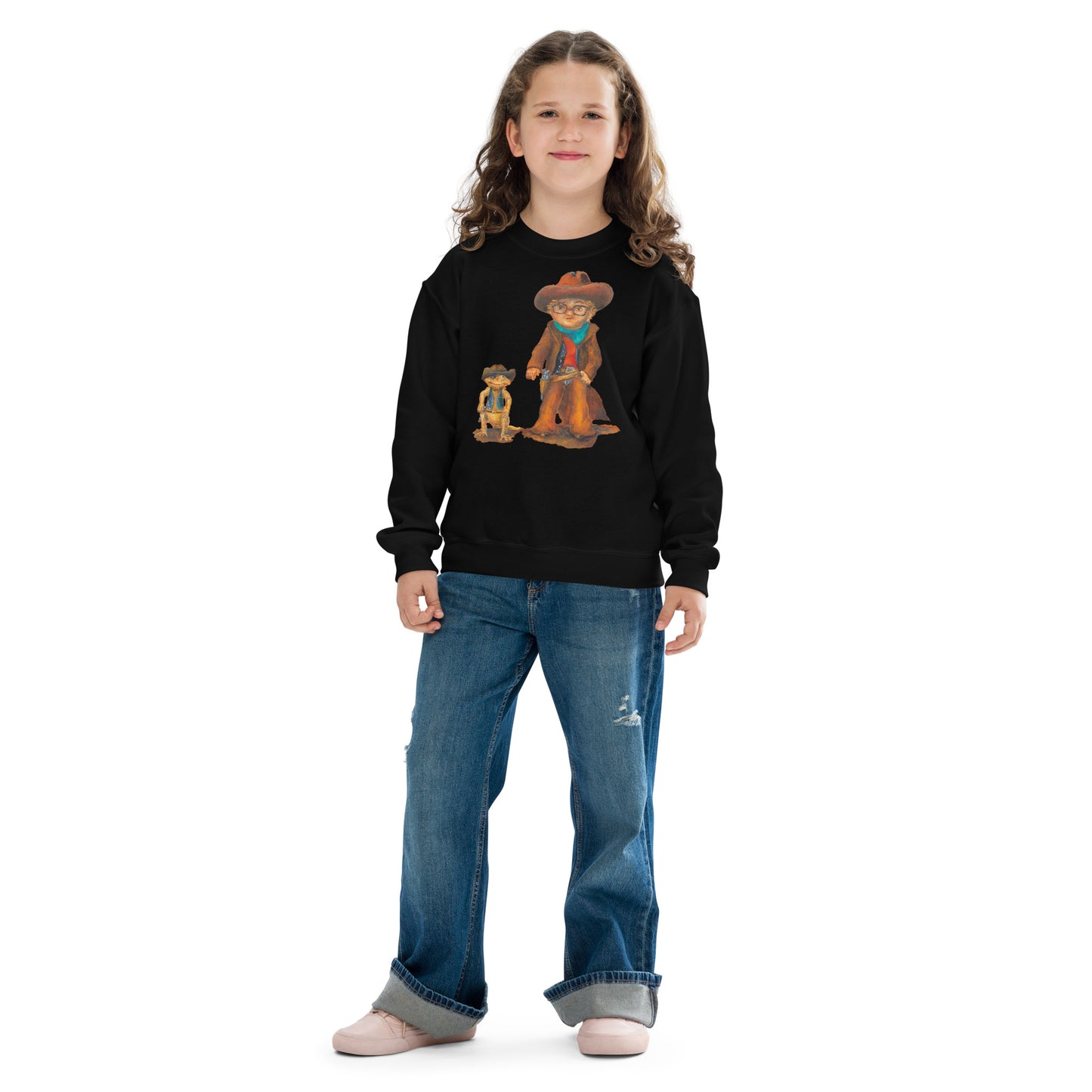 Clothing - Youth Crewneck Sweatshirt with Everett the Sharpshooter
