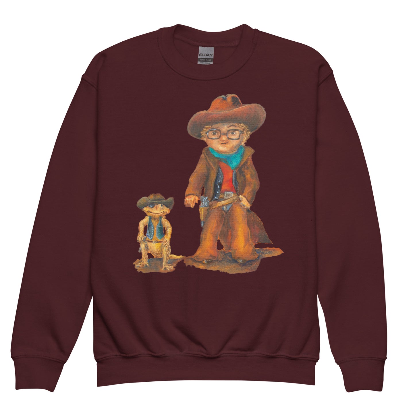 Clothing - Youth Crewneck Sweatshirt with Everett the Sharpshooter
