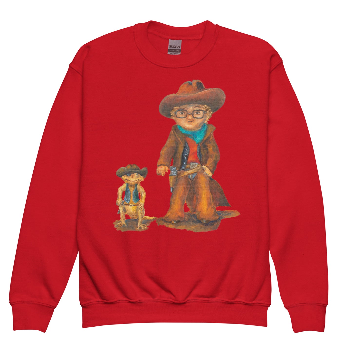 Clothing - Youth Crewneck Sweatshirt with Everett the Sharpshooter
