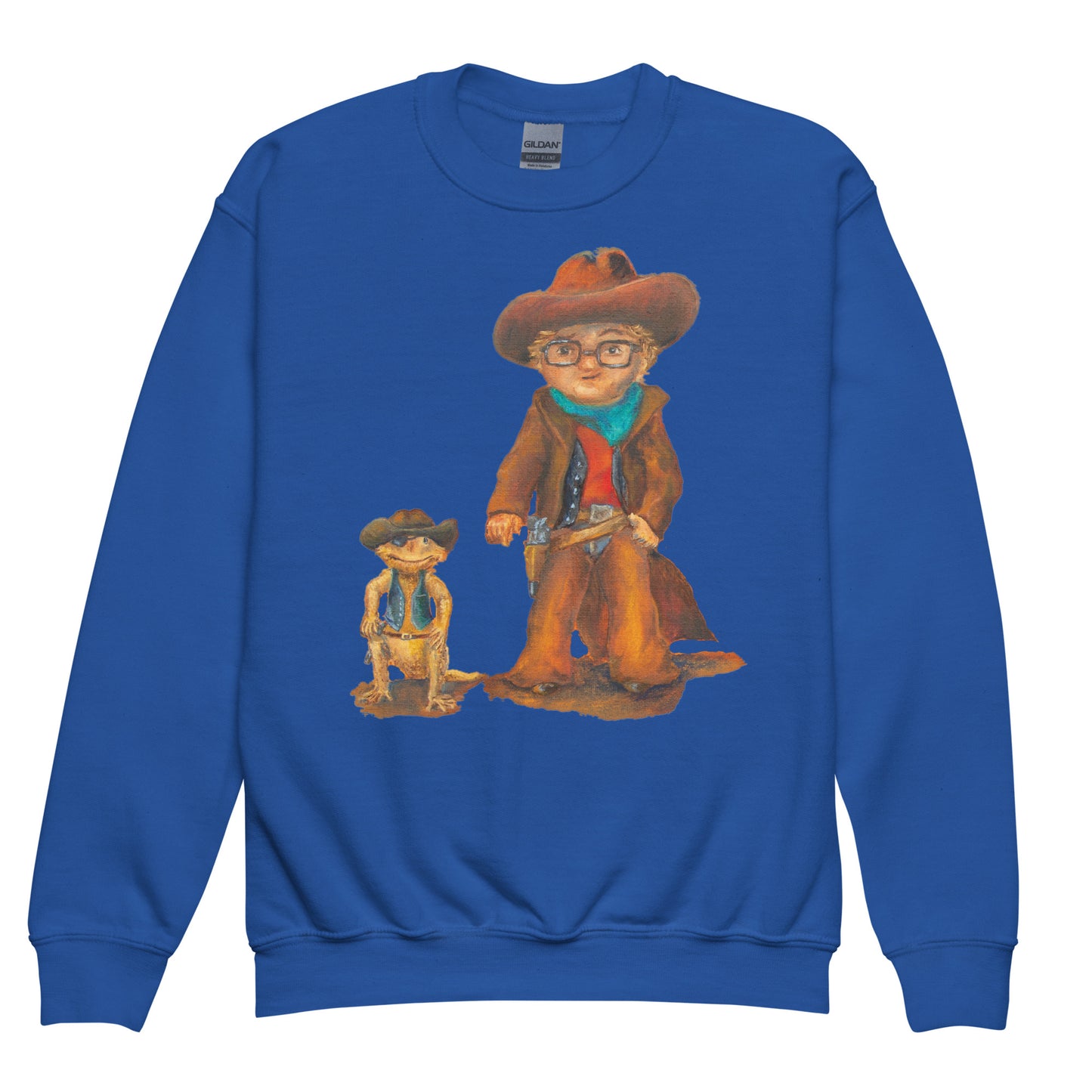 Clothing - Youth Crewneck Sweatshirt with Everett the Sharpshooter