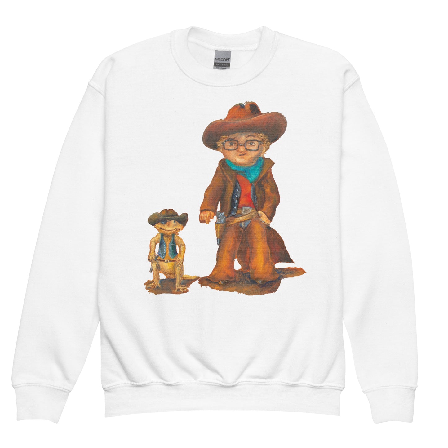 Clothing - Youth Crewneck Sweatshirt with Everett the Sharpshooter