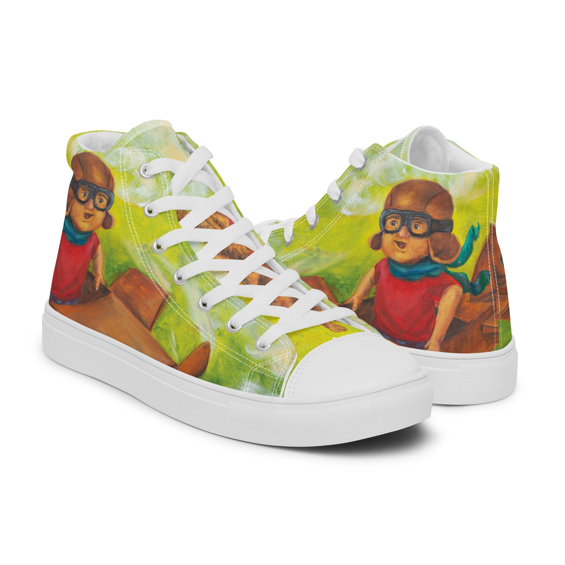 Shoes Men's High Top Canvas Everett Takes Flight – Piffles