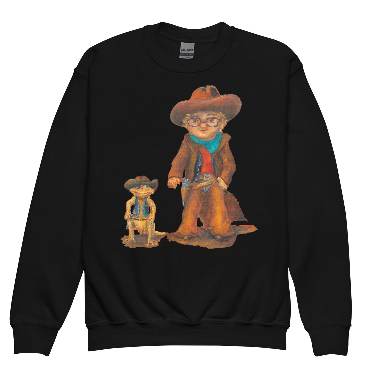 Crewneck Youth Sweatshirt - Everett the Sharpshooter